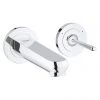Grohe Eurodisc Joy Wall Mounted 2 Hole Basin Mixer - Chrome - 19968000