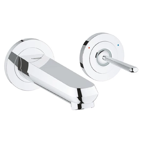 Grohe Eurodisc Joy Wall Mounted 2 Hole Basin Mixer - Chrome - 19968000 1 Grohe Eurodisc Joy Wall Mounted 2 Hole Basin Mixer - Chrome - 19968000