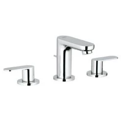 Grohe Eurosmart Cosmopolitan 3-Hole Basin Mixer with Pop-up Waste - 20187000