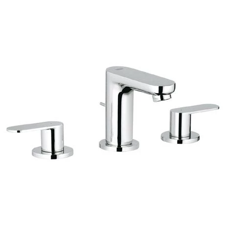 Grohe Eurosmart Cosmopolitan 3-Hole Basin Mixer with Pop-up Waste - 20187000 1 Grohe Eurosmart Cosmopolitan 3-Hole Basin Mixer with Pop-up Waste - 20187000