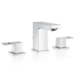Grohe Eurocube 3-Hole Basin Mixer with Pop-up Waste - 20351000