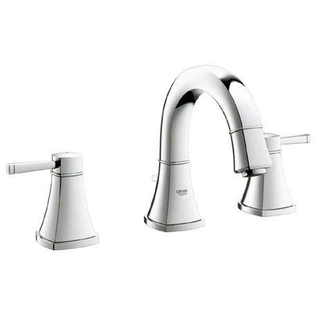 Grohe Grandera 3-Hole Basin Mixer with Pop-up Waste - Chrome - 20417000 1 Grohe Grandera 3-Hole Basin Mixer with Pop-up Waste - Chrome - 20417000
