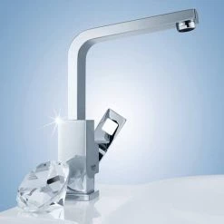 Grohe Eurocube High Spout Basin Mixer with Pop-up Waste - 23135000 9 Grohe Eurocube High Spout Basin Mixer with Pop-up Waste - 23135000 -Basin Taps Shop 23135000 D4 460