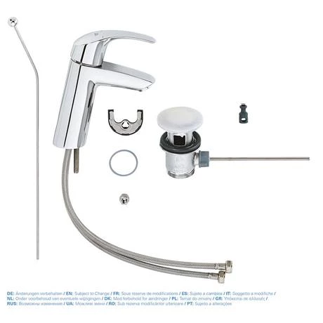 Grohe Eurosmart Mono Basin Mixer with Pop-up Waste - 23322001 5 Grohe Eurosmart Mono Basin Mixer with Pop-up Waste - 23322001 - Image 5