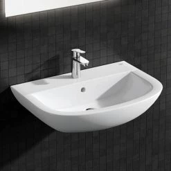 Grohe BauEdge Mono Basin Mixer with Pop-up Waste - 23356000 -Basin Taps Shop 23356000 D2 460
