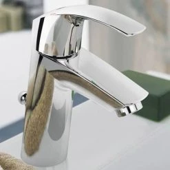 Grohe Eurosmart Mono Basin Mixer with Pop-up Waste - 2339310E 5 Grohe Eurosmart Mono Basin Mixer with Pop-up Waste - 2339310E -Basin Taps Shop 2339310E D2 460
