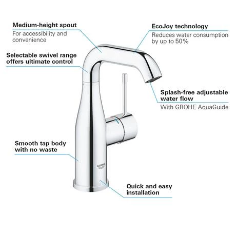 Grohe Essence Mono Basin Mixer - 23463001 2 Grohe Essence Mono Basin Mixer - 23463001 - Image 2
