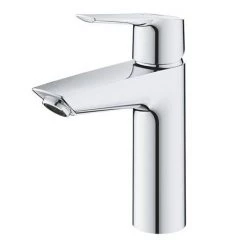 Grohe QuickFix Start SilkMove ES M-Size Mono Basin Mixer with Push-Open Waste - 23746002 -Basin Taps Shop 23746002 D3 460