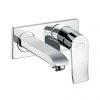 Hansgrohe Metris Wall Mounted Single Lever Basin Mixer with Waste (Short Spout) - 31085000