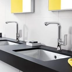 Hansgrohe Metris Single Lever Basin Mixer 230 with Swivel Spout and Pop-up Waste - 31087000 6 Hansgrohe Metris Single Lever Basin Mixer 230 with Swivel Spout and Pop-up Waste - 31087000 -Basin Taps Shop 31087000 D2 460