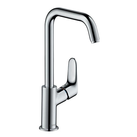 Hansgrohe Focus Single Lever Basin Mixer 240 with Swivel Spout without Waste - 31519000 1 Hansgrohe Focus Single Lever Basin Mixer 240 with Swivel Spout without Waste - 31519000