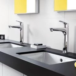 Hansgrohe Focus Single Lever Basin Mixer 190 with Pop-up Waste - 31608000 -Basin Taps Shop 31608000 D2 460