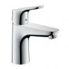 Hansgrohe Focus Single Lever Basin Mixer 100 with 2 Flow Rates and Pop-up Waste - 31657000