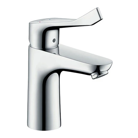 Hansgrohe Focus Care Single Lever Basin Mixer 100 with Pop-up Waste - 31911000 1 Hansgrohe Focus Care Single Lever Basin Mixer 100 with Pop-up Waste - 31911000