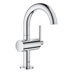 Grohe Atrio Single Lever M-Size Mono Basin Mixer with Click Clack Waste - Chrome - 32043003