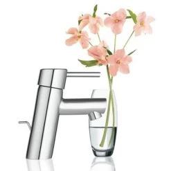 Grohe Concetto Mono Basin Mixer with Pop-up Waste - 3220210L -Basin Taps Shop 32204001 D2 460