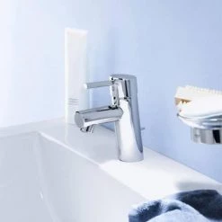 Grohe Concetto Mono Basin Mixer with Pop-up Waste - 3220210L -Basin Taps Shop 32204001 D3 460