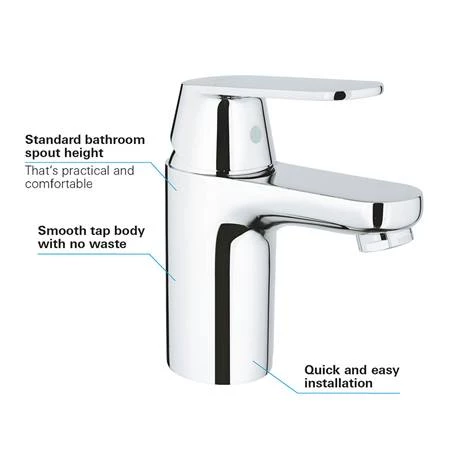 Grohe Eurosmart Cosmopolitan Mono Basin Mixer - 32824000 4 Grohe Eurosmart Cosmopolitan Mono Basin Mixer - 32824000 - Image 4