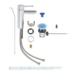 Grohe Essence S-Size Mono Basin Mixer with Pop-up Waste - 32898001 9 Grohe Essence S-Size Mono Basin Mixer with Pop-up Waste - 32898001 -Basin Taps Shop 32898001 D3 460