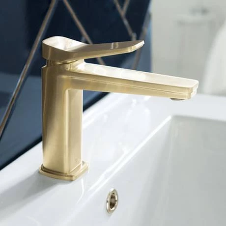 JTP Hix Brushed Brass Single Lever Basin Mixer 2 JTP Hix Brushed Brass Single Lever Basin Mixer - Image 2
