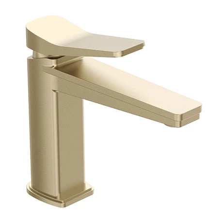 JTP Hix Brushed Brass Single Lever Basin Mixer 1 JTP Hix Brushed Brass Single Lever Basin Mixer