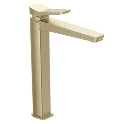 JTP Hix Brushed Brass Tall Single Lever Basin Mixer