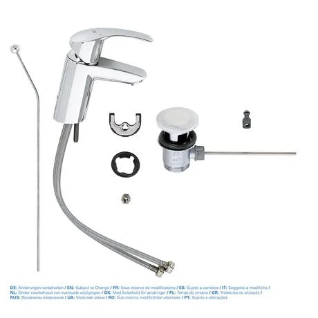 Grohe Eurosmart Mono Basin Mixer with Pop-up Waste - 33265002 5 Grohe Eurosmart Mono Basin Mixer with Pop-up Waste - 33265002 - Image 5