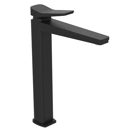 JTP Hix Matt Black Tall Single Lever Basin Mixer 1 JTP Hix Matt Black Tall Single Lever Basin Mixer