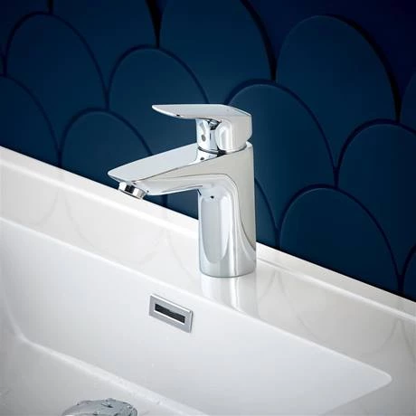Hansgrohe Logis Single Lever Basin Mixer 100 with Push-open Waste - 71107000 3 Hansgrohe Logis Single Lever Basin Mixer 100 with Push-open Waste - 71107000 - Image 3