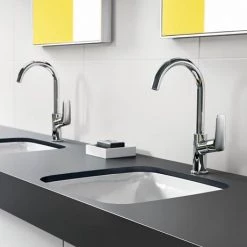 Hansgrohe Logis Single Lever Basin Mixer 210 with Swivel Spout without Waste - 71131000 -Basin Taps Shop 71130000 D2 460 1