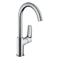 Hansgrohe Logis Single Lever Basin Mixer 210 with Swivel Spout and Pop-up Waste - 71130000