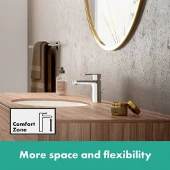 Hansgrohe Vernis Blend Single Lever Basin Mixer 100 with Pop-up Waste - Chrome - 71551000 6 Hansgrohe Vernis Blend Single Lever Basin Mixer 100 with Pop-up Waste - Chrome - 71551000 -Basin Taps Shop 71551000 ai2 460