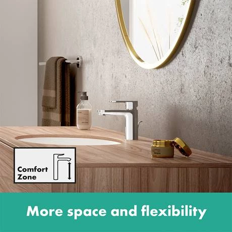 Hansgrohe Vernis Blend Single Lever Basin Mixer 100 with Pop-up Waste - Chrome - 71551000 3 Hansgrohe Vernis Blend Single Lever Basin Mixer 100 with Pop-up Waste - Chrome - 71551000 - Image 3