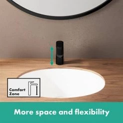 Hansgrohe Vernis Blend Single Lever Basin Mixer 100 with Pop-up Waste - Matt Black - 71551670 6 Hansgrohe Vernis Blend Single Lever Basin Mixer 100 with Pop-up Waste - Matt Black - 71551670 -Basin Taps Shop 71551670 ai2 460