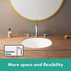 Hansgrohe Vernis Blend 3-Hole Basin Mixer 100 with Pop-up Waste - Chrome - 71553000 -Basin Taps Shop 71553000 ai2 460