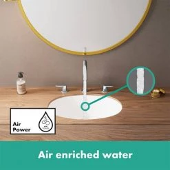 Hansgrohe Vernis Blend 3-Hole Basin Mixer 100 with Pop-up Waste - Chrome - 71553000 -Basin Taps Shop 71553000 ai3 460