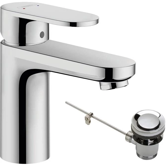 Hansgrohe Vernis Blend Single Lever Basin Mixer 100 with Pop-up Waste - 71559000 1 Hansgrohe Vernis Blend Single Lever Basin Mixer 100 with Pop-up Waste - 71559000