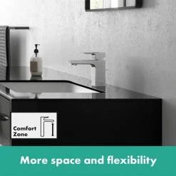 Hansgrohe Vernis Shape Single Lever Basin Mixer 100 with Pop-up Waste - Chrome - 71561000 6 Hansgrohe Vernis Shape Single Lever Basin Mixer 100 with Pop-up Waste - Chrome - 71561000 -Basin Taps Shop 71561000 ai2 460