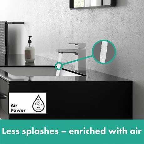 Hansgrohe Vernis Shape Single Lever Basin Mixer 100 with Pop-up Waste - Chrome - 71561000 4 Hansgrohe Vernis Shape Single Lever Basin Mixer 100 with Pop-up Waste - Chrome - 71561000 - Image 4