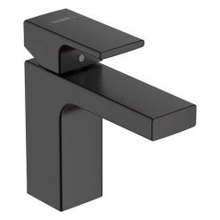 Hansgrohe Vernis Shape Single Lever Basin Mixer 100 with Pop-up Waste - Matt Black - 71561670