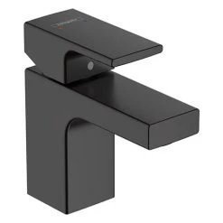 Hansgrohe Vernis Shape Single Lever Basin Mixer 70 with Pop-up Waste - Matt Black - 71560670