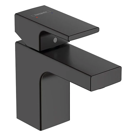 Hansgrohe Vernis Shape Single Lever Basin Mixer 70 without Waste - Matt Black - 71567670 1 Hansgrohe Vernis Shape Single Lever Basin Mixer 70 without Waste - Matt Black - 71567670