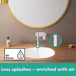 Hansgrohe Vernis Blend Wall Mounted Single Lever Basin Mixer - Chrome - 71576000 -Basin Taps Shop 71576000 ai2 460