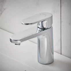 Hansgrohe Vernis Blend Single Lever Basin Mixer 100 without Waste - Chrome - 71580000 -Basin Taps Shop 7158000.ai2 460