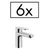 Hansgrohe Pack of 6 Vernis Blend Single Lever Basin Mixer 70 with Pop-up Waste - 71587000