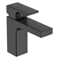 Hansgrohe Vernis Shape Single Lever Basin Mixer 100 CoolStart with Pop-up Waste - Matt Black - 71594670