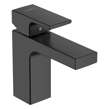 Hansgrohe Vernis Shape Single Lever Basin Mixer 100 CoolStart with Pop-up Waste - Matt Black - 71594670 1 Hansgrohe Vernis Shape Single Lever Basin Mixer 100 CoolStart with Pop-up Waste - Matt Black - 71594670