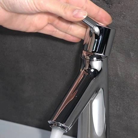 Hansgrohe Talis S Single Lever Basin Mixer 100 with Pop-up Waste - 72020000 2 Hansgrohe Talis S Single Lever Basin Mixer 100 with Pop-up Waste - 72020000 - Image 2