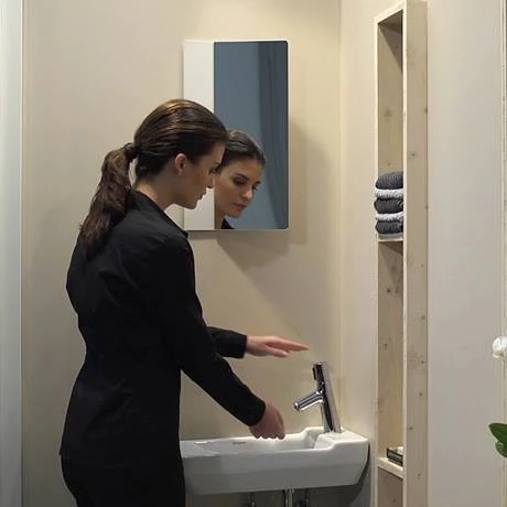 Hansgrohe Talis Select S 80 Single Lever Basin Mixer with Pop-up Waste - 72040000 2 Hansgrohe Talis Select S 80 Single Lever Basin Mixer with Pop-up Waste - 72040000 - Image 2