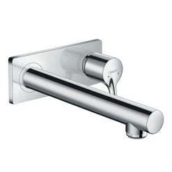 Hansgrohe Talis S Wall Mounted Single Lever Basin Mixer with Waste (Long Spout) - 72111000